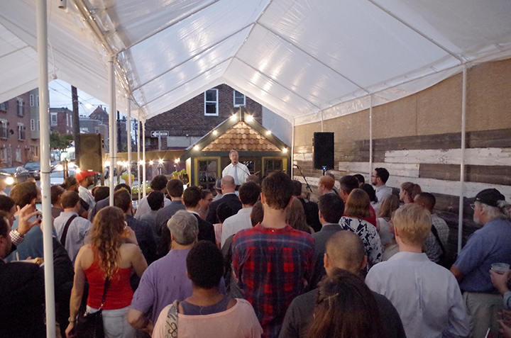 American Sardine Bar hosts Presidential Candidate Martin OMalley in Point Breeze Philadelphia on September 10 2015 - a