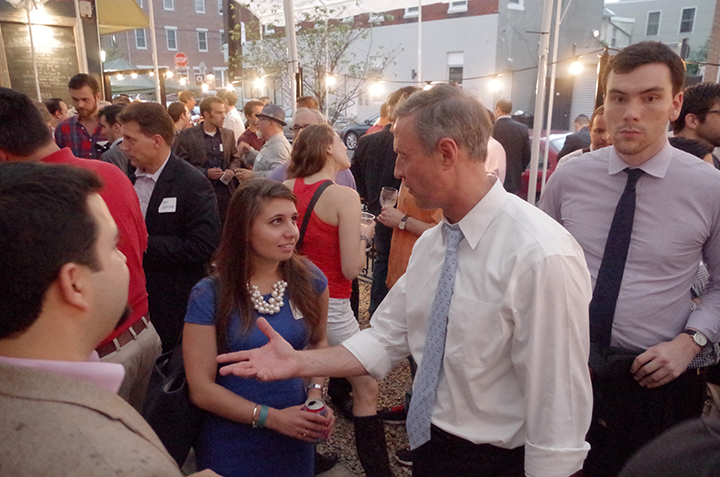 American Sardine Bar hosts Presidential Candidate Martin OMalley in Point Breeze Philadelphia on September 10 2015 - b